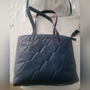 Lug Navy Quilted Tote
